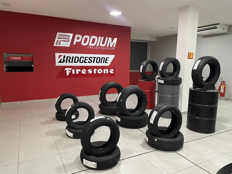 Pneus Bridgestone e Firestone na loja Podium Pneus em Recife